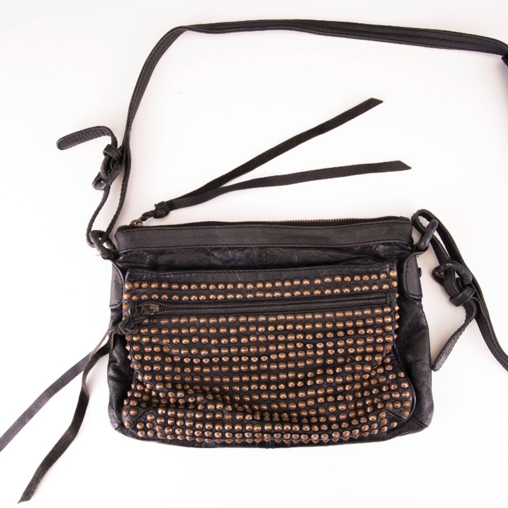 Cleobella leather studded crossbody